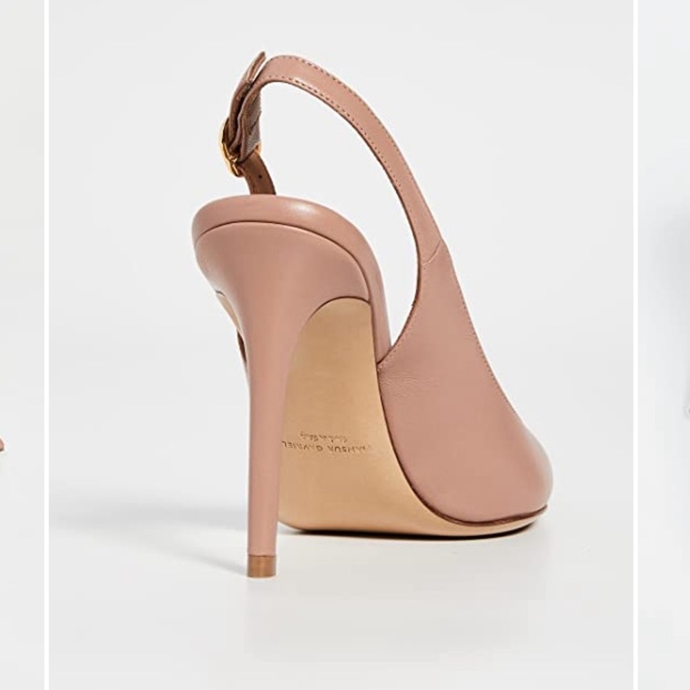 Mansur Gavriel Classic Pump 100 mm in Nude - Picture 7 of 10